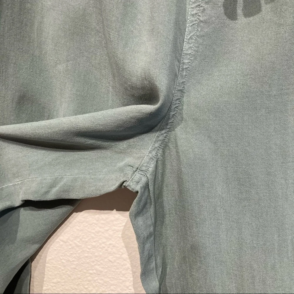 Cloth & Stone cropped wide leg pants with paper bag waist_6